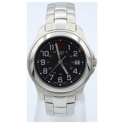 Front view of Victorinox Swiss Army Officer's Men's Swiss Quartz (Battery-Powered) Watch SWISSA-25565-SDV