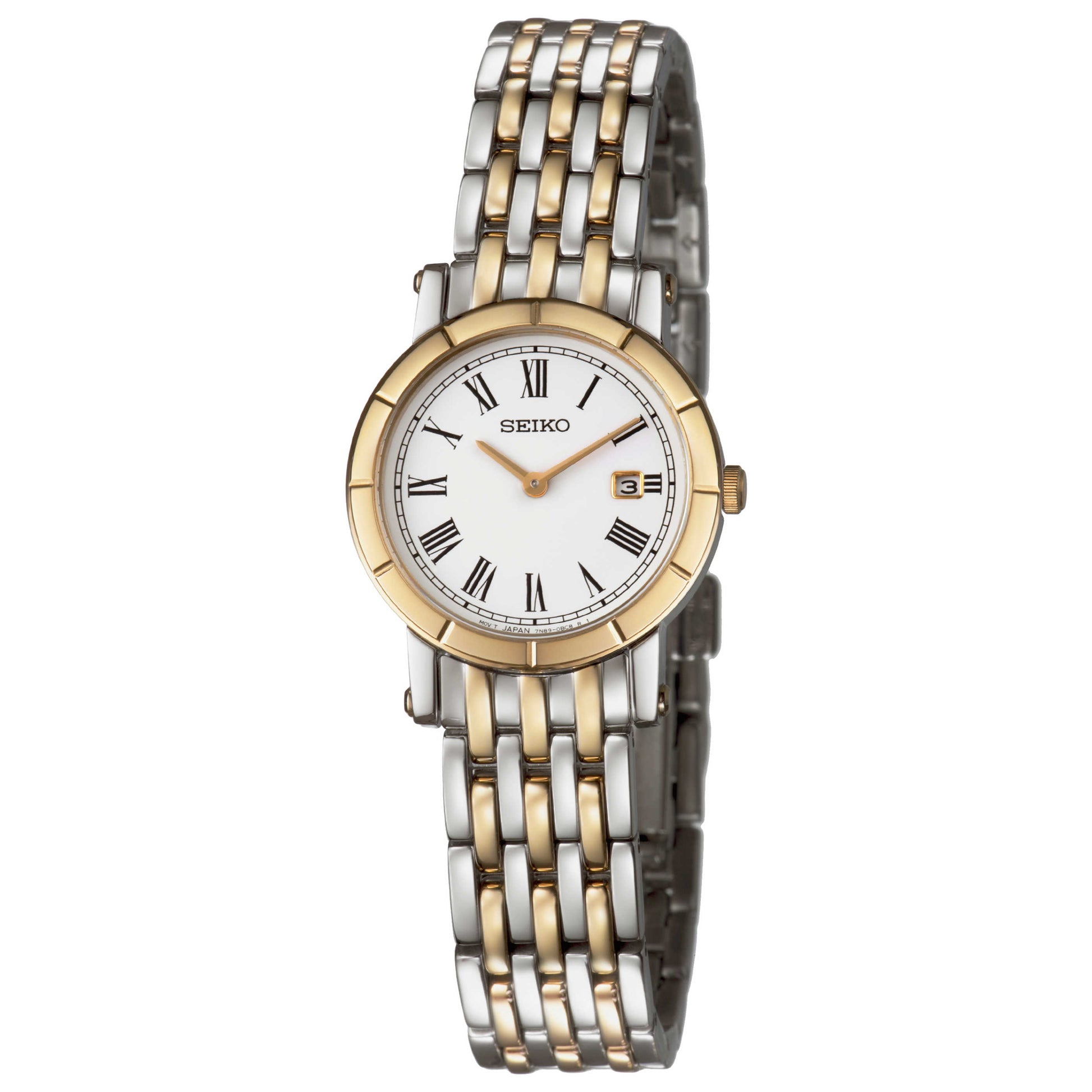 Front view of Seiko Bracelet Women's Japanese Quartz (Battery-Powered) Watch SXB418P1