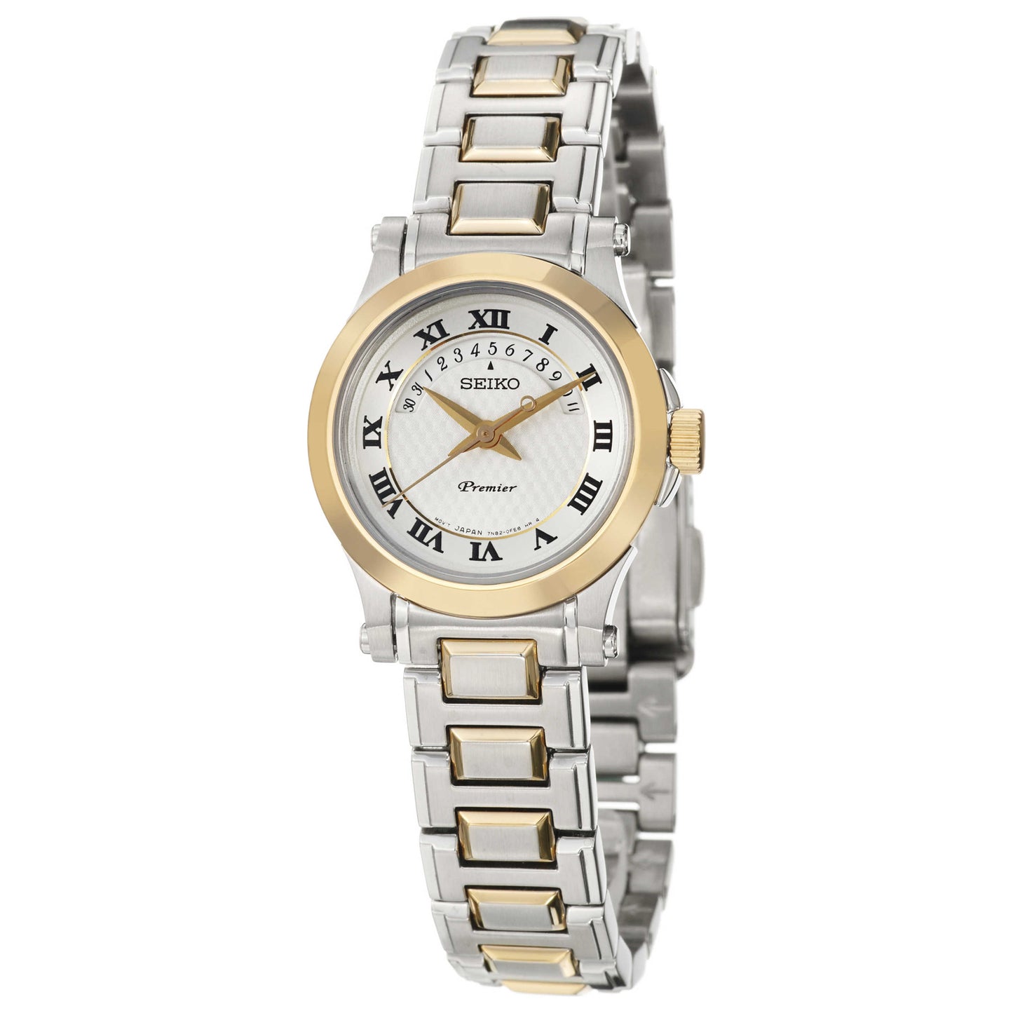 Front view of Seiko Premier Women's Quartz Watch SXD678