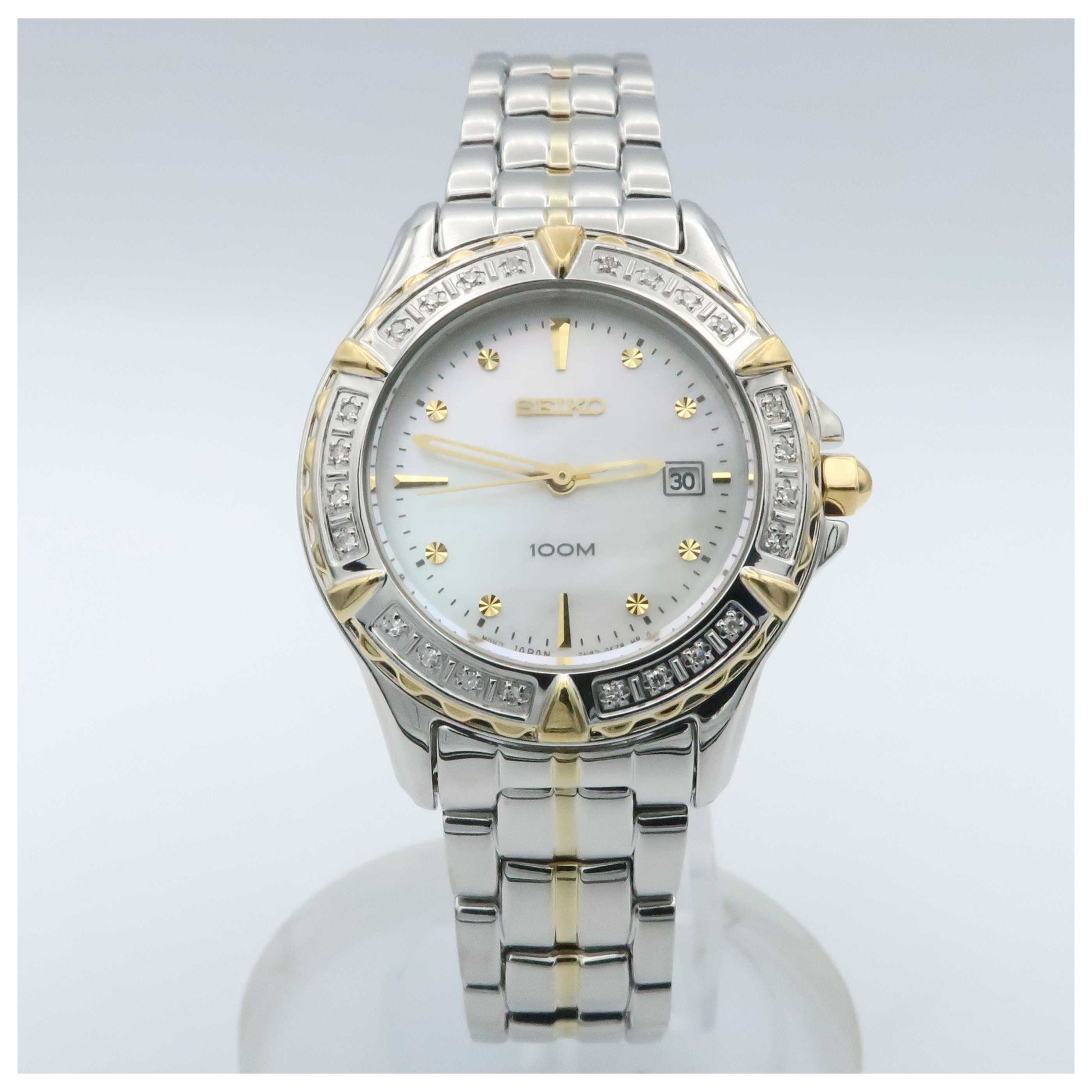 Front view of Seiko Bracelet Women's Quartz Watch SXDA98-SDV