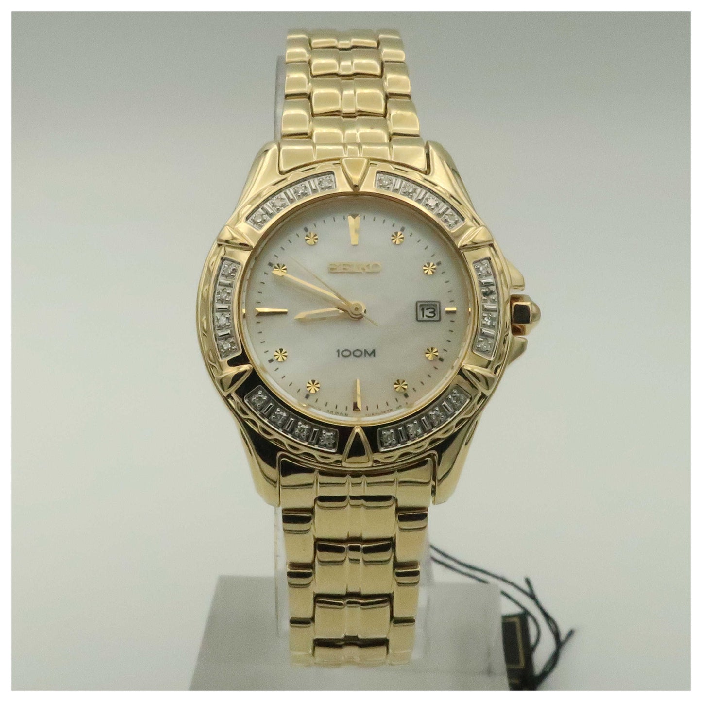 Front view of Seiko Diamond Women's Quartz Watch SXDB02-PO