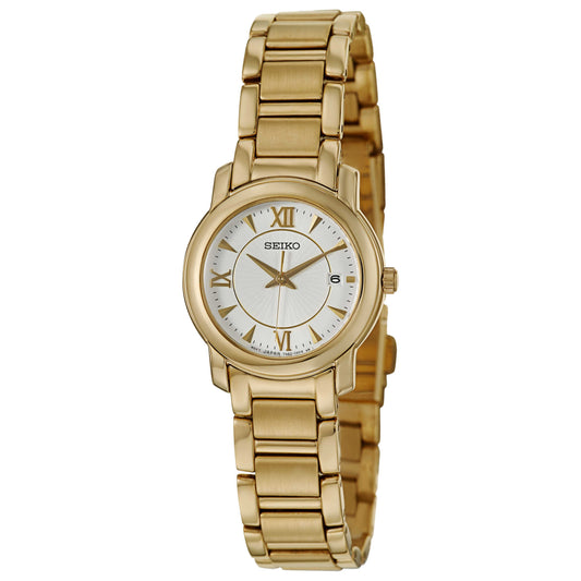 Front view of Seiko Bracelet Women's Japanese Quartz (Battery-Powered) Watch SXDC22P1