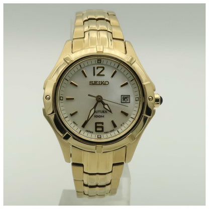 Front view of Seiko Coutura Women's Japanese Quartz (Battery-Powered) Watch SXDC94-PO