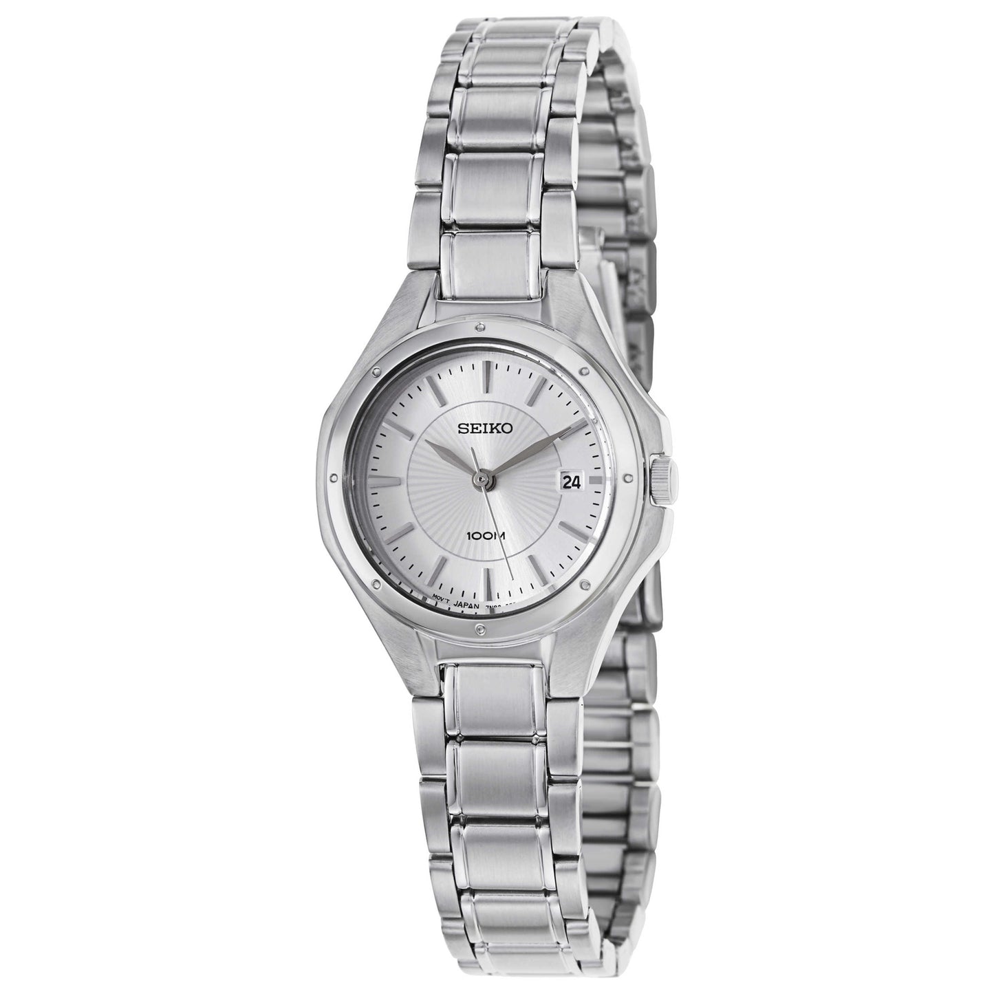 Front view of Seiko Bracelet Women's Japanese Quartz (Battery-Powered) Watch SXDE11P1
