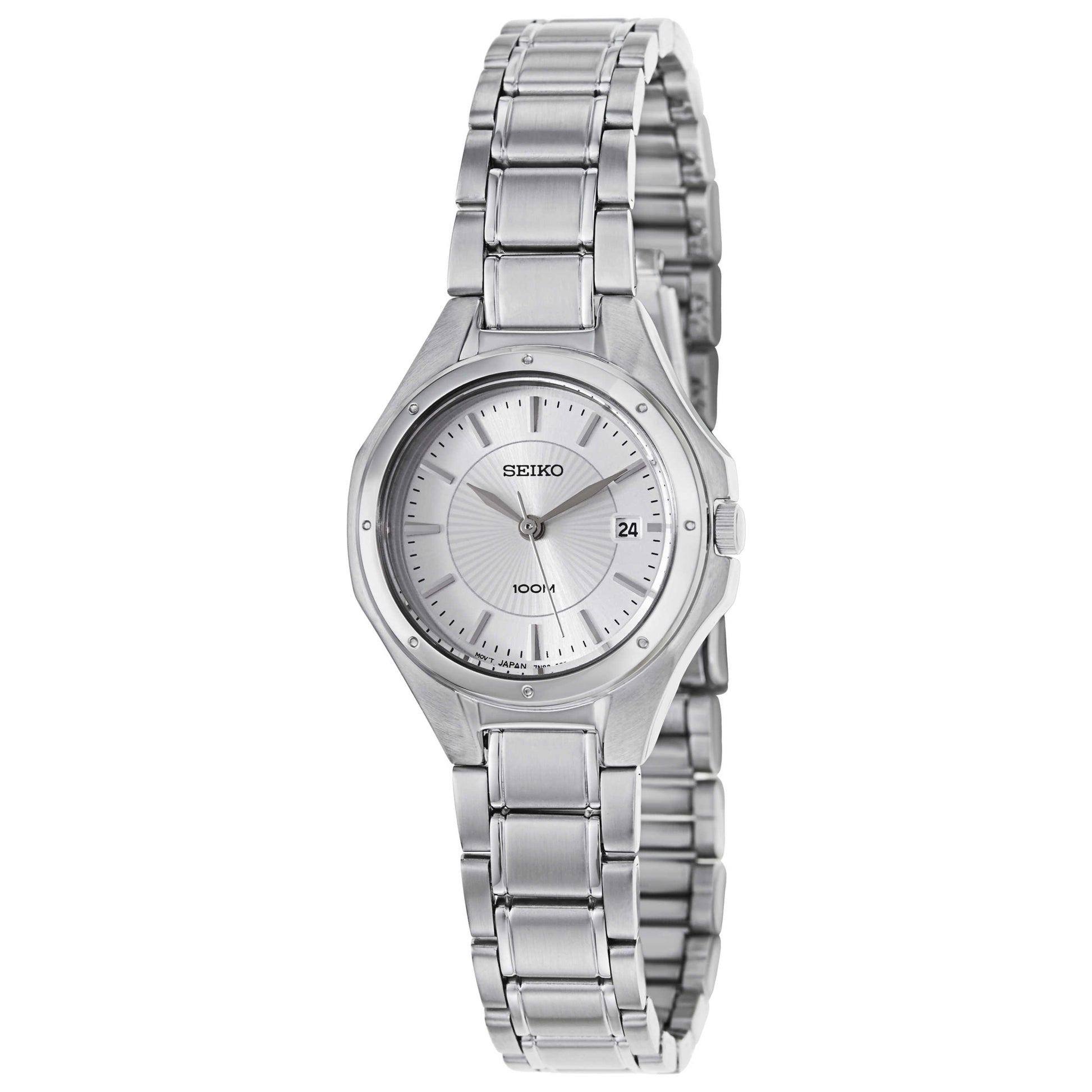 Front view of Seiko Bracelet Women's Japanese Quartz (Battery-Powered) Watch SXDE11P1