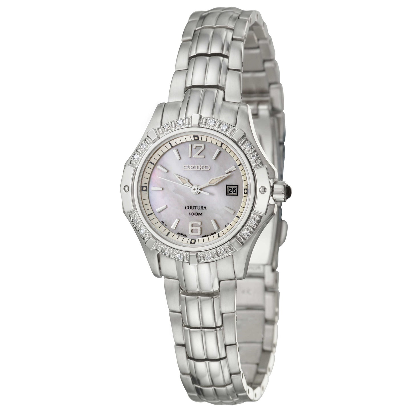 Front view of Seiko Coutura Women's Quartz Watch SXDE19