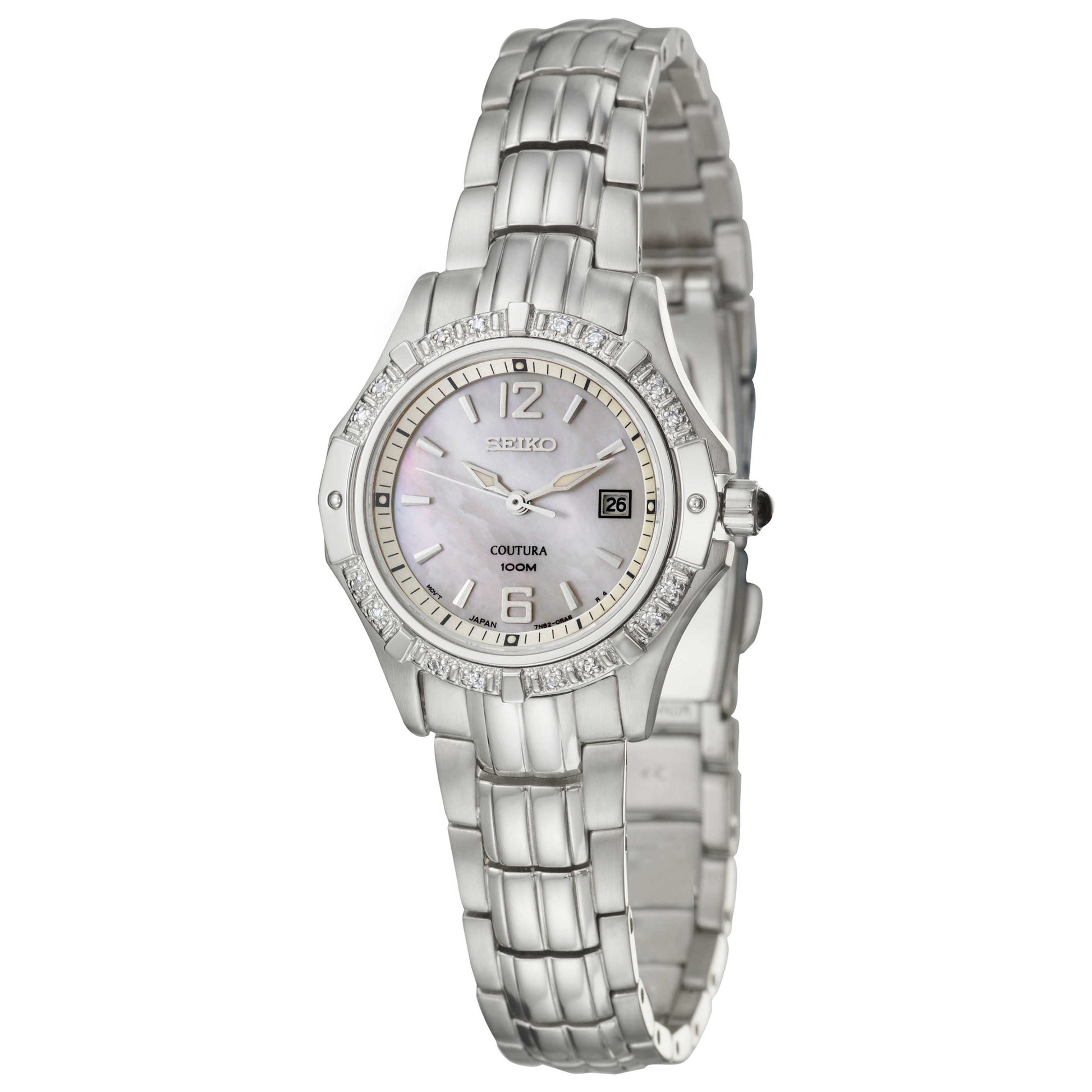 Front view of Seiko Coutura Women's Quartz Watch SXDE19