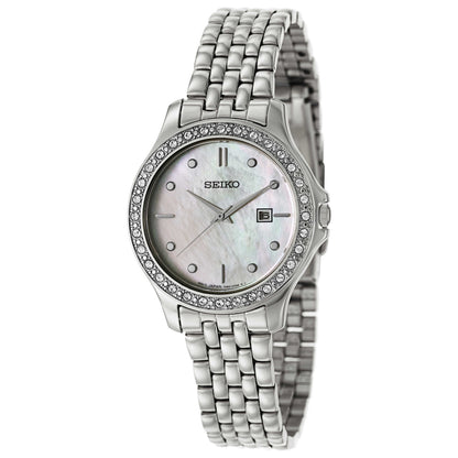 Front view of Seiko Dress Women's Japanese Quartz (Battery-Powered) Watch SXDF87