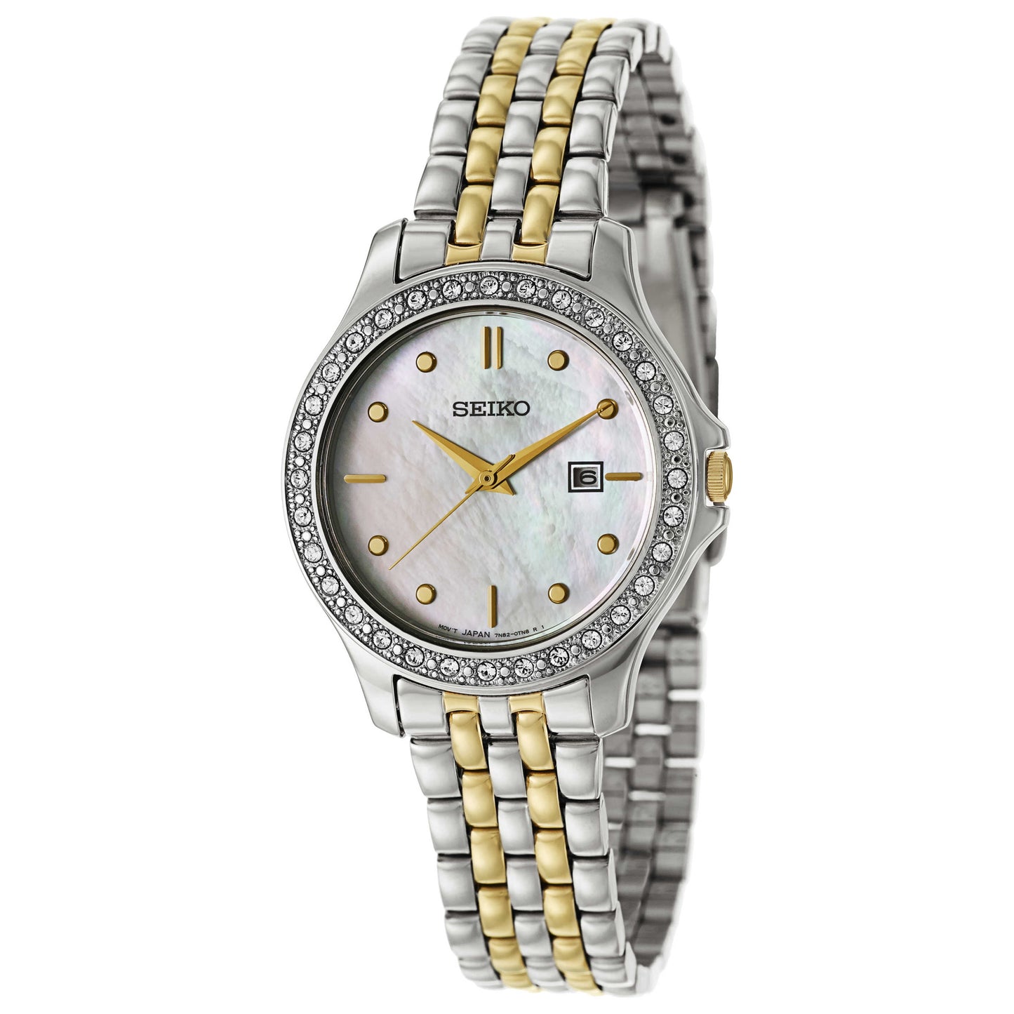 Front view of Seiko Dress Women's Japanese Quartz (Battery-Powered) Watch SXDF91