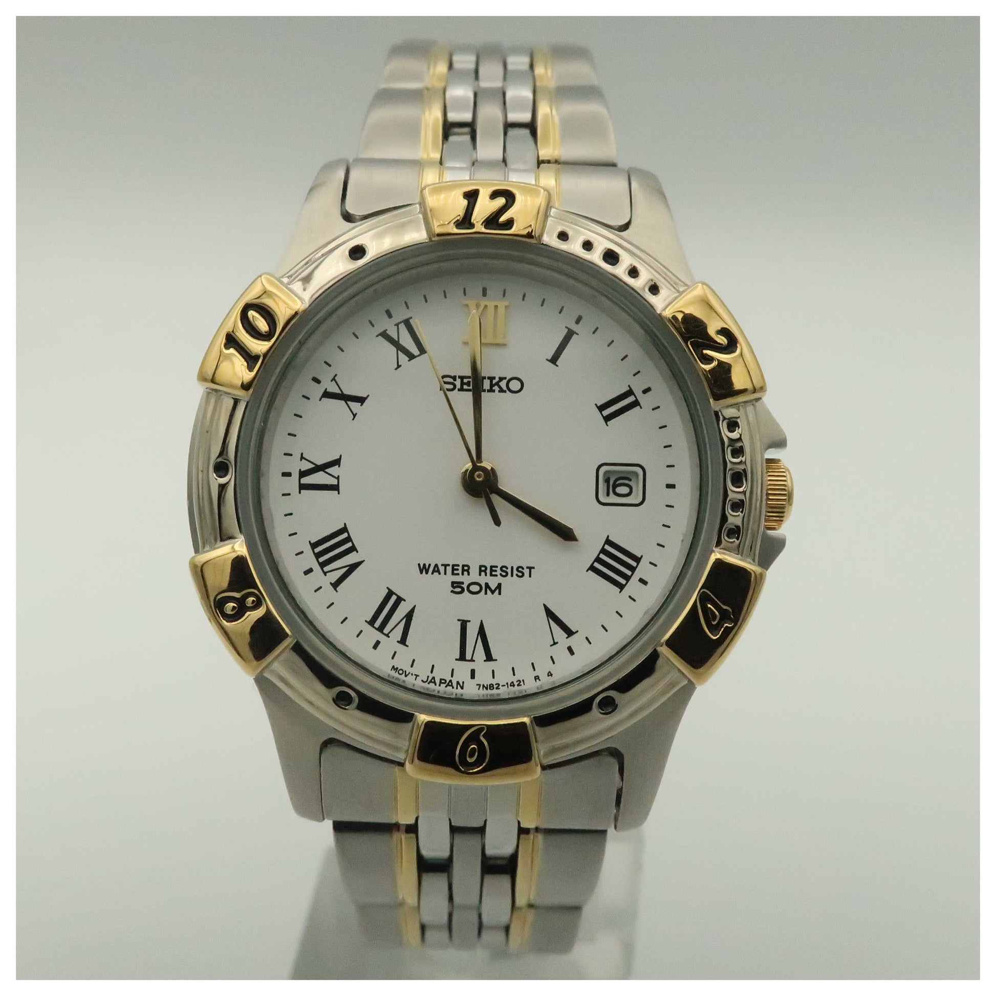 Front view of Seiko Sport Women's Watch SXE584-PO