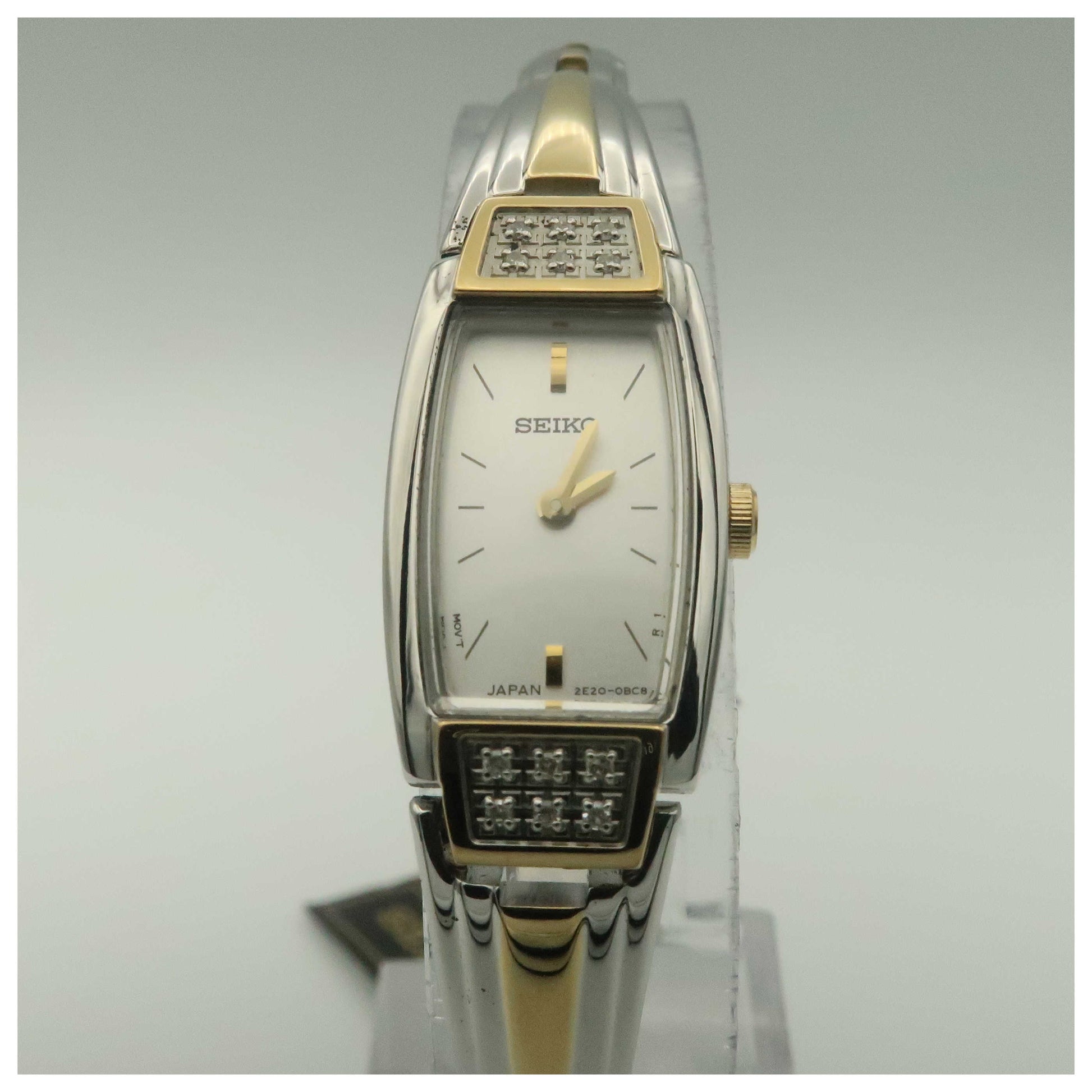 Front view of Seiko Diamond Women's Quartz Watch SZZC52-SD