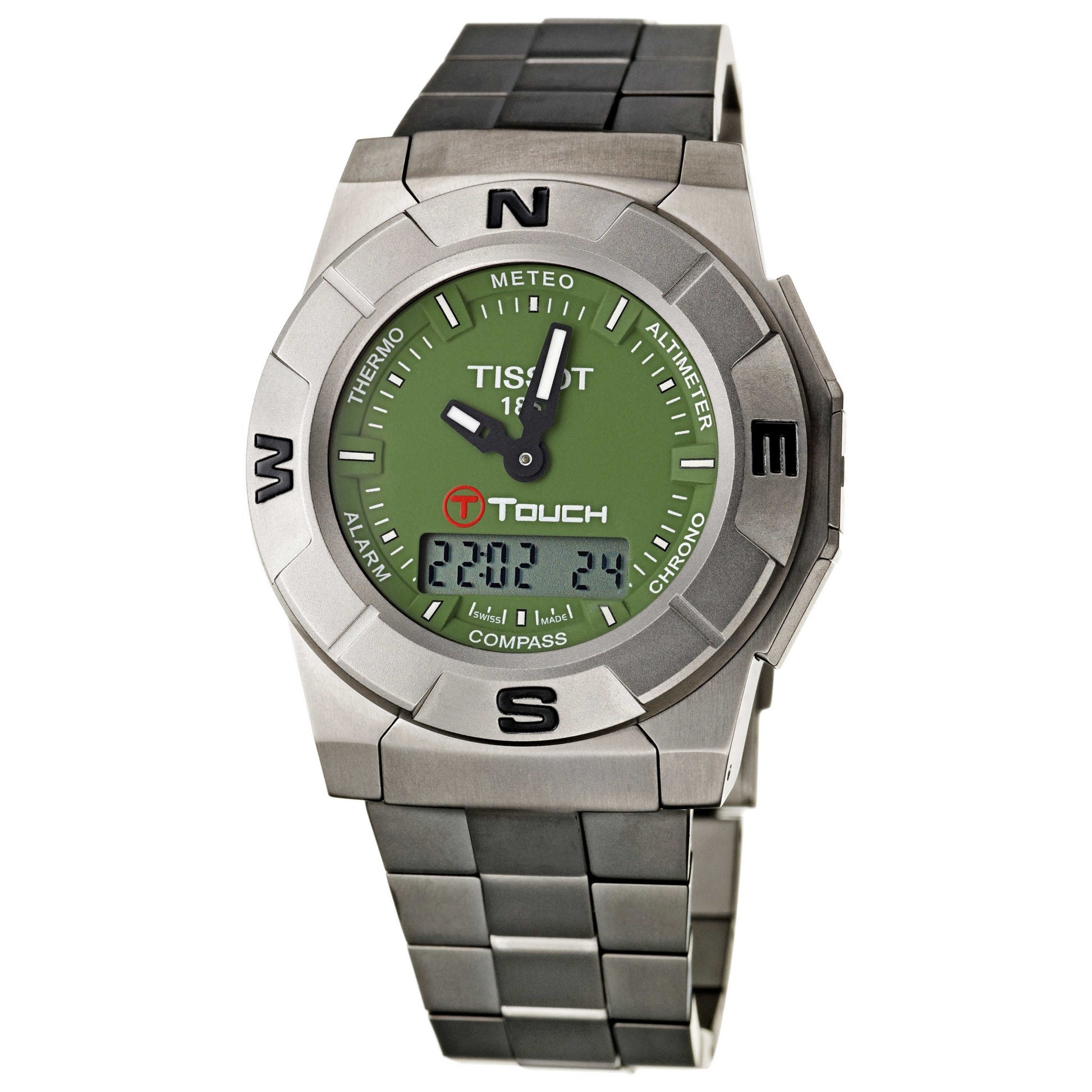 Front view of Tissot T-Touch Men's Swiss Quartz (Battery-Powered) Watch T0015204409100