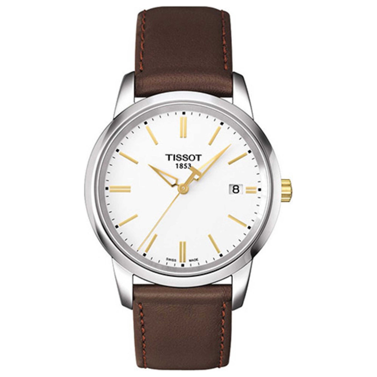 Front view of Tissot Classic Men's Quartz Watch T0334102601101
