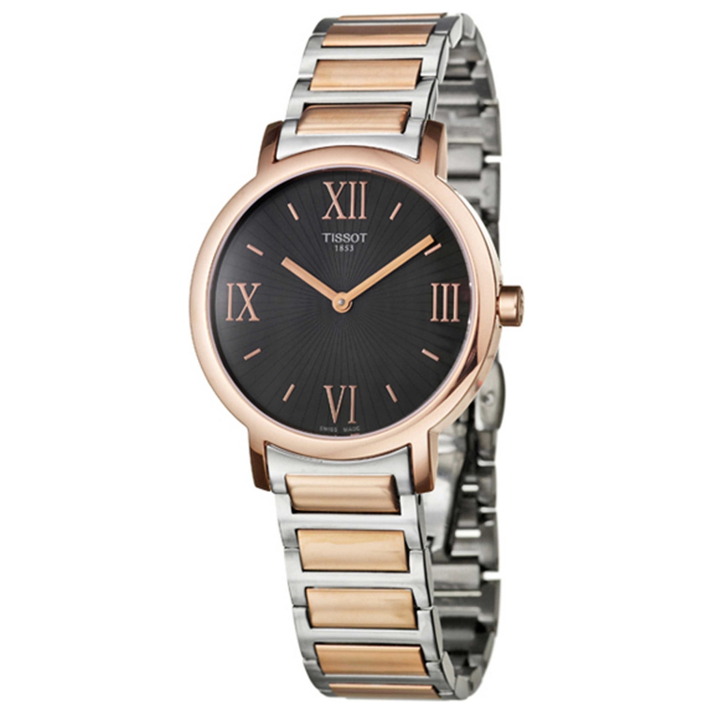 Front view of Tissot Happy Chic Women's Swiss Quartz (Battery-Powered) Watch T0342093206800