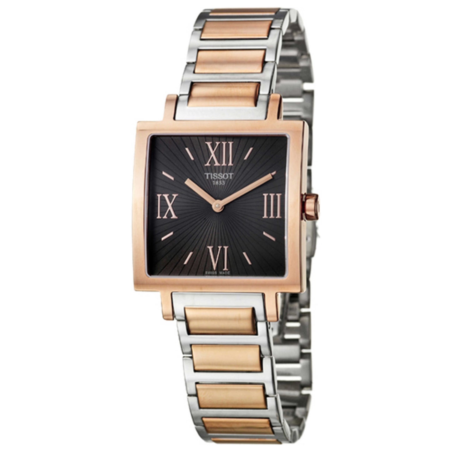 Front view of Tissot Happy Chic Women's Swiss Quartz (Battery-Powered) Watch T0343093206800