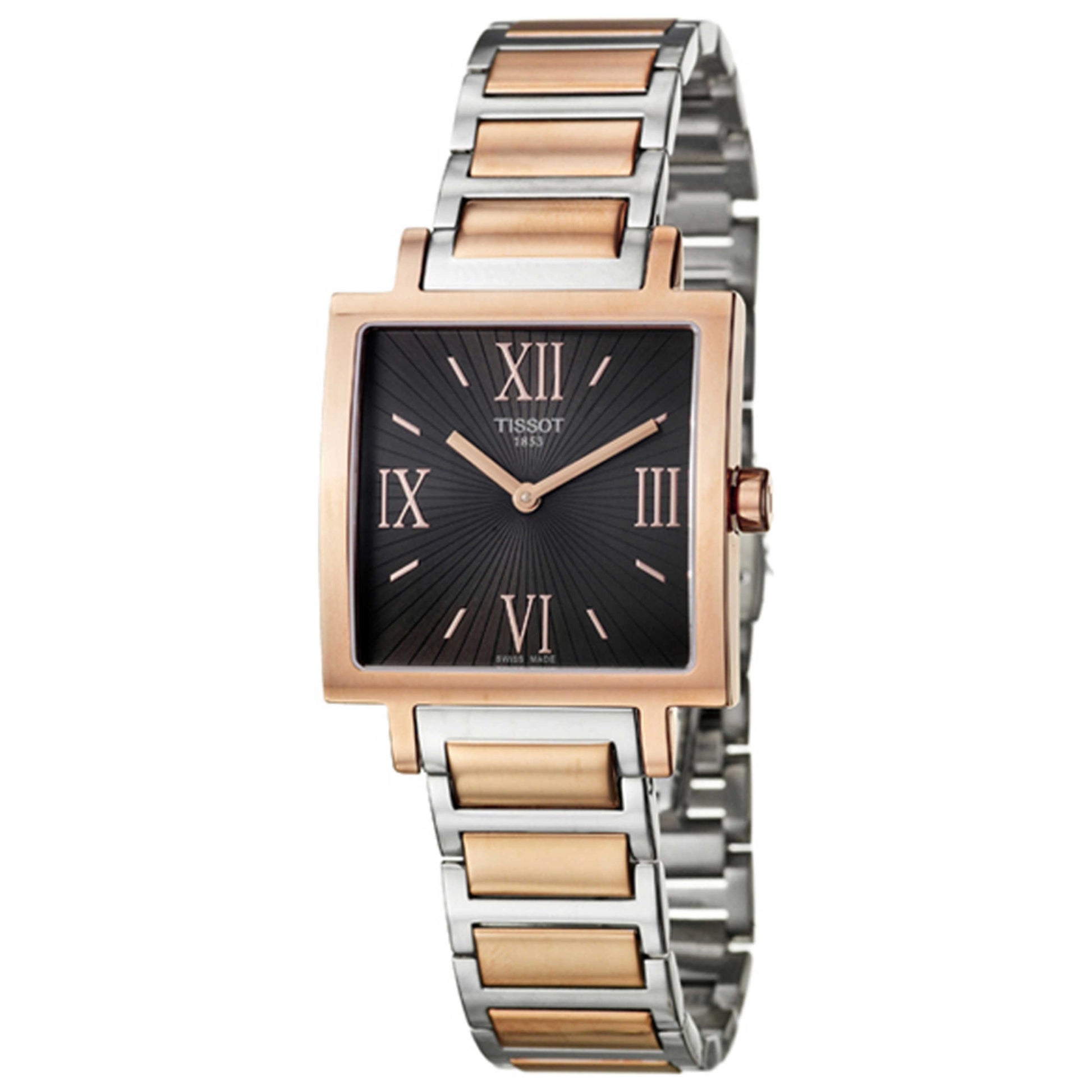 Front view of Tissot Happy Chic Women's Swiss Quartz (Battery-Powered) Watch T0343093206800