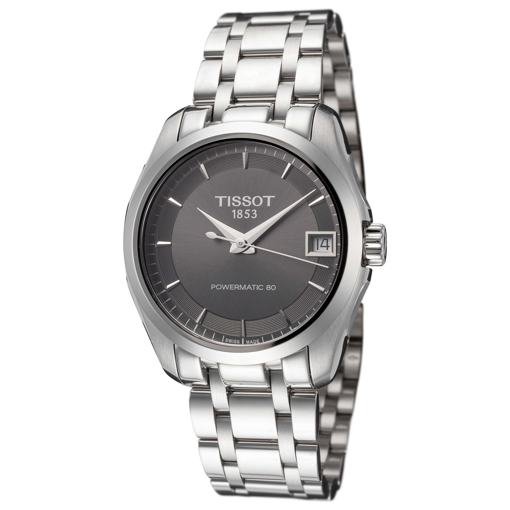 Front view of Tissot Couturier Women's Automatic Watch T0352071106100