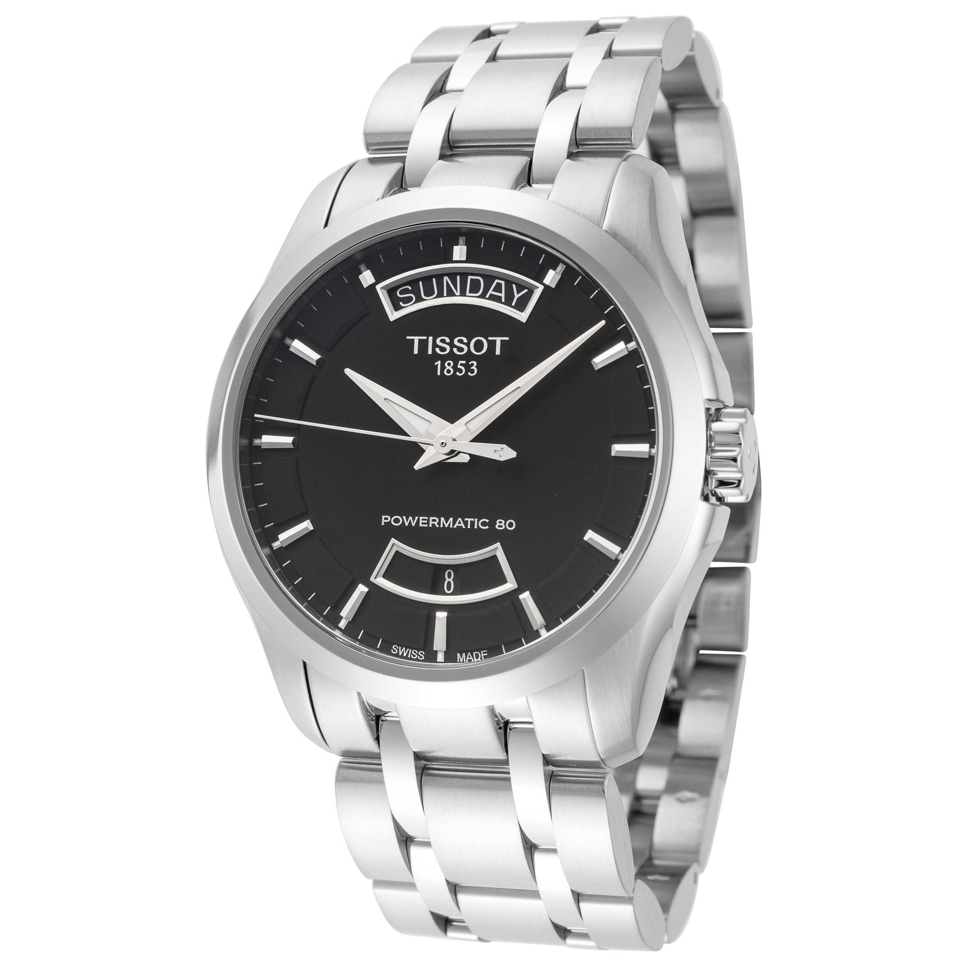 Front view of Tissot Couturier Men's Automatic Watch T0354071105101