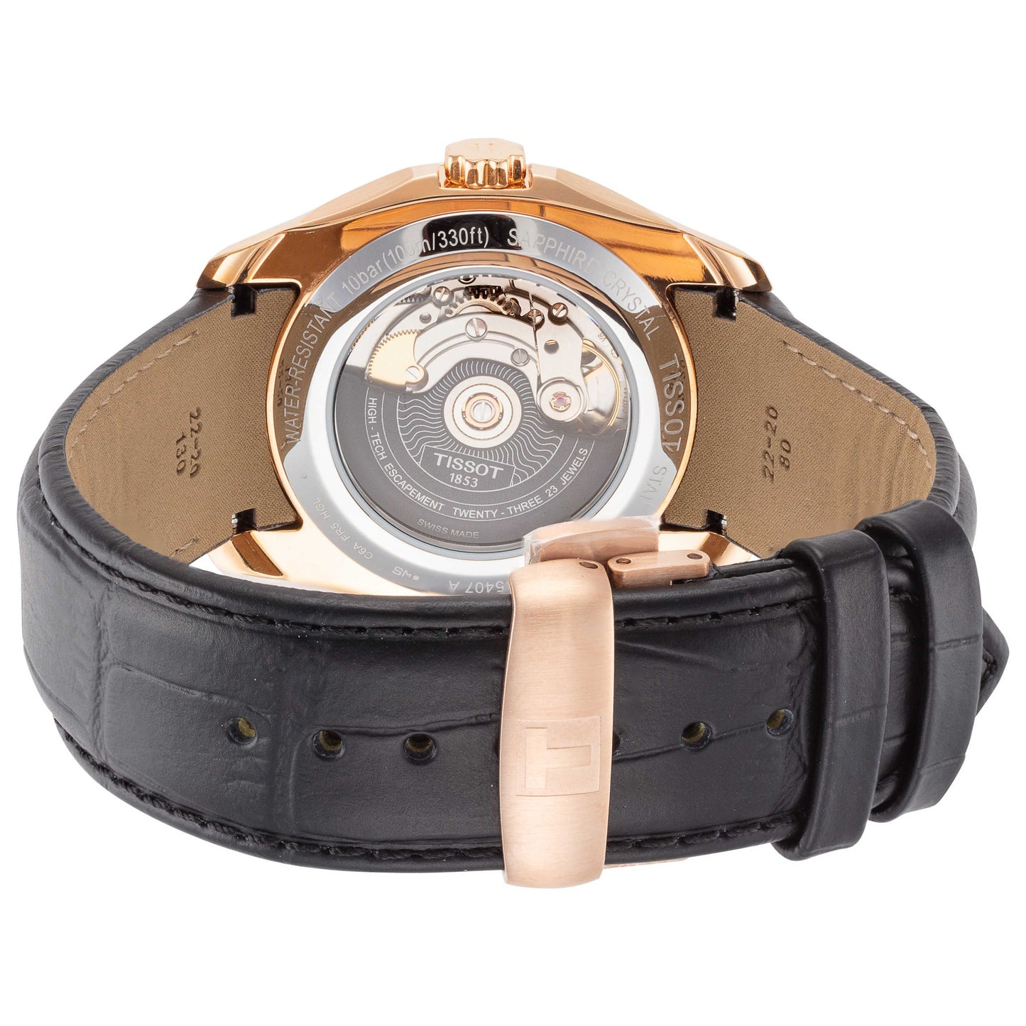 Back view of Tissot Couturier Men's Automatic Watch T0354073605101