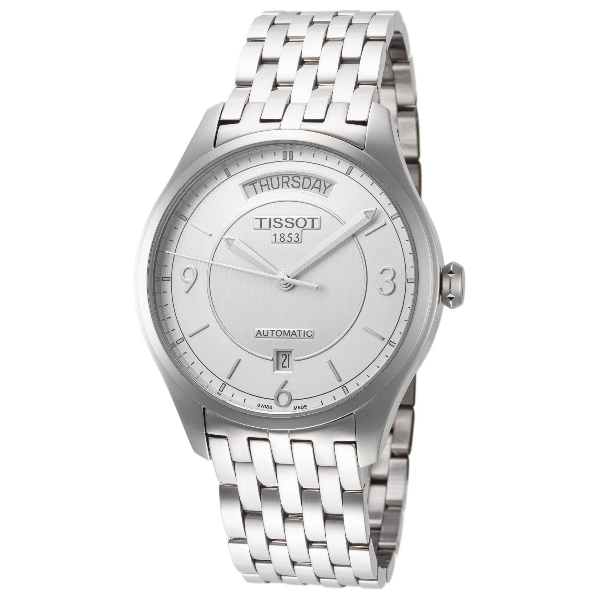 Front view of Tissot T-One Men's Automatic Watch T0384301103700