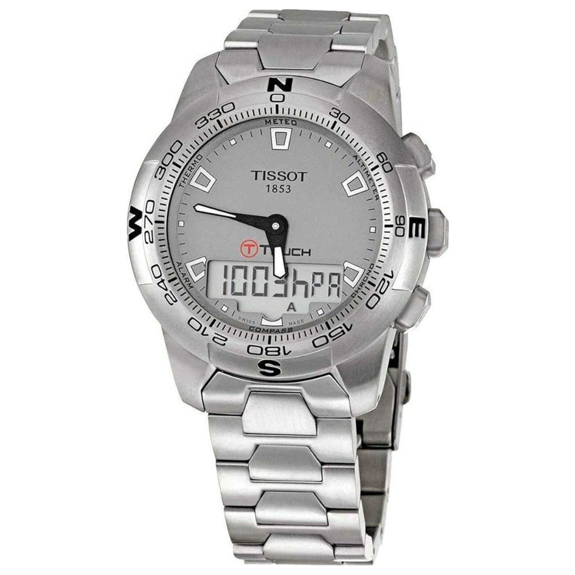 Front view of Tissot T-Touch II Men's Quartz Watch T0474201107100