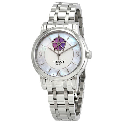 Front view of Tissot Heart Flower Women's Automatic Watch T0502071111705