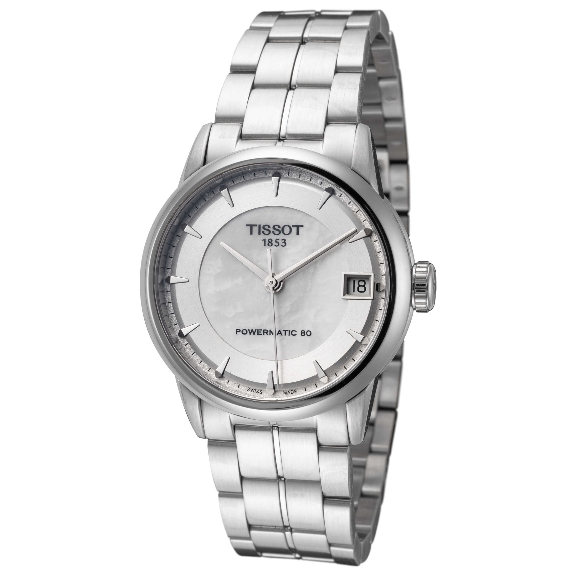 Front view of Tissot Luxury Powermatic 80 Women's Automatic Watch T0862071111100