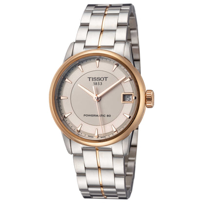 Front view of Tissot Luxury Women's Automatic Watch T0862072226101