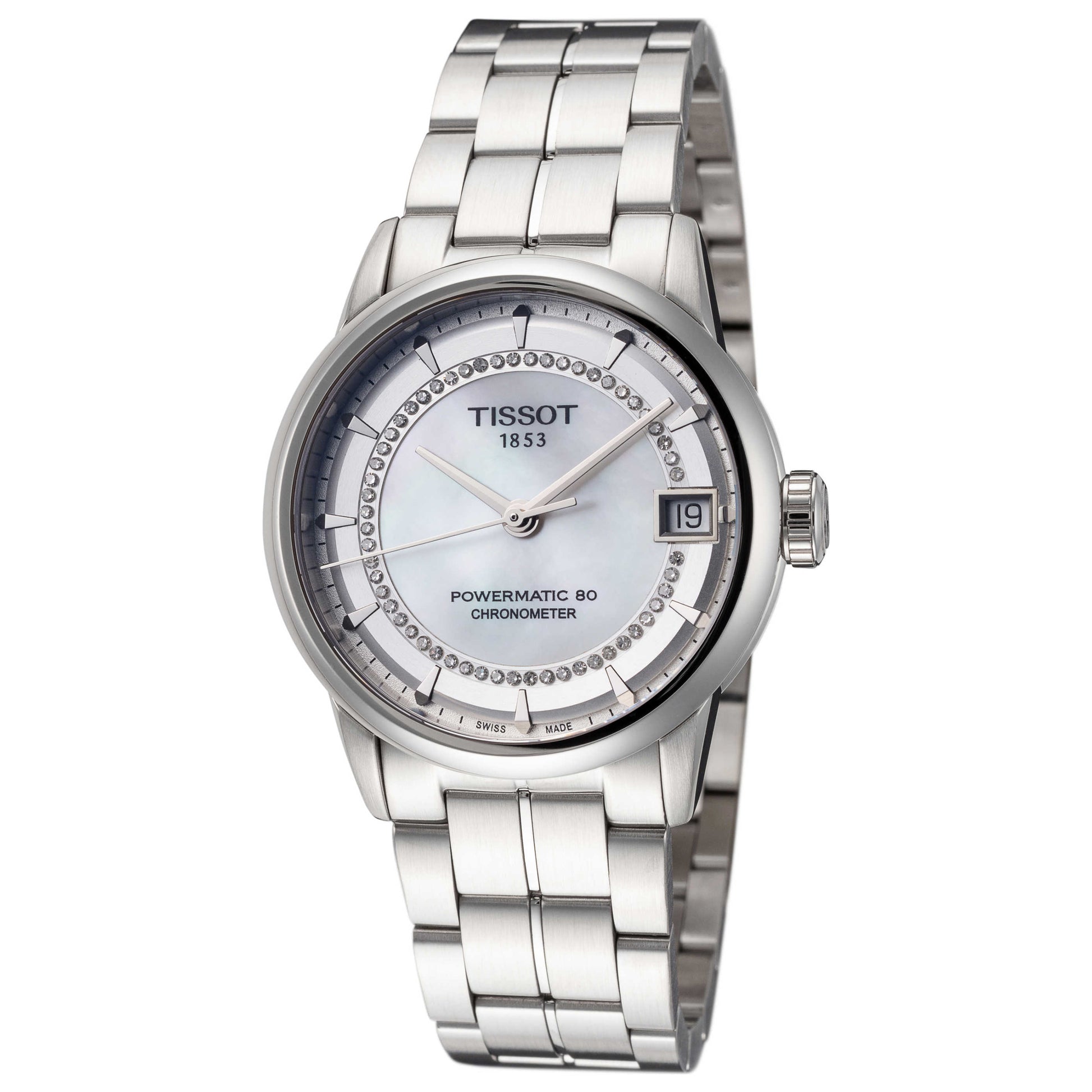 Front view of Tissot Luxury Women's Automatic Watch T0862081111600