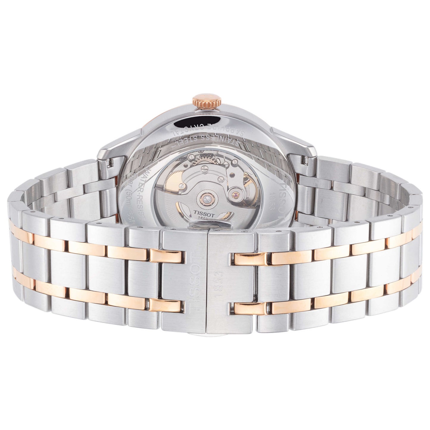 Back view of Tissot Chemin Des Tourelles Men's Automatic Watch T0994072203802