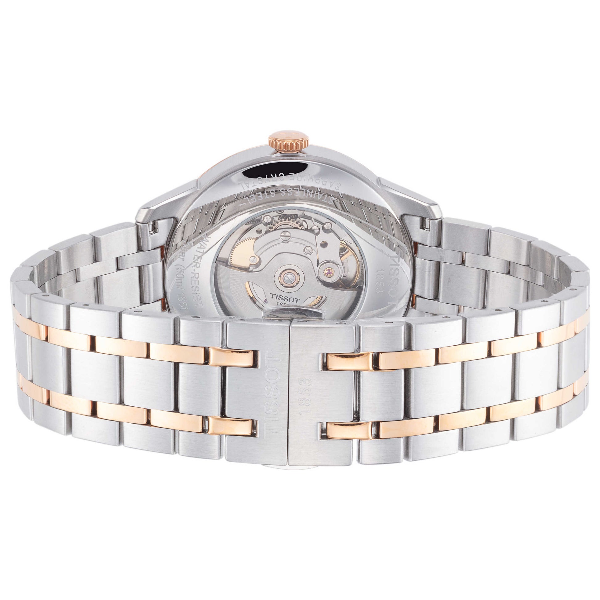 Back view of Tissot Chemin Des Tourelles Men's Automatic Watch T0994072203802