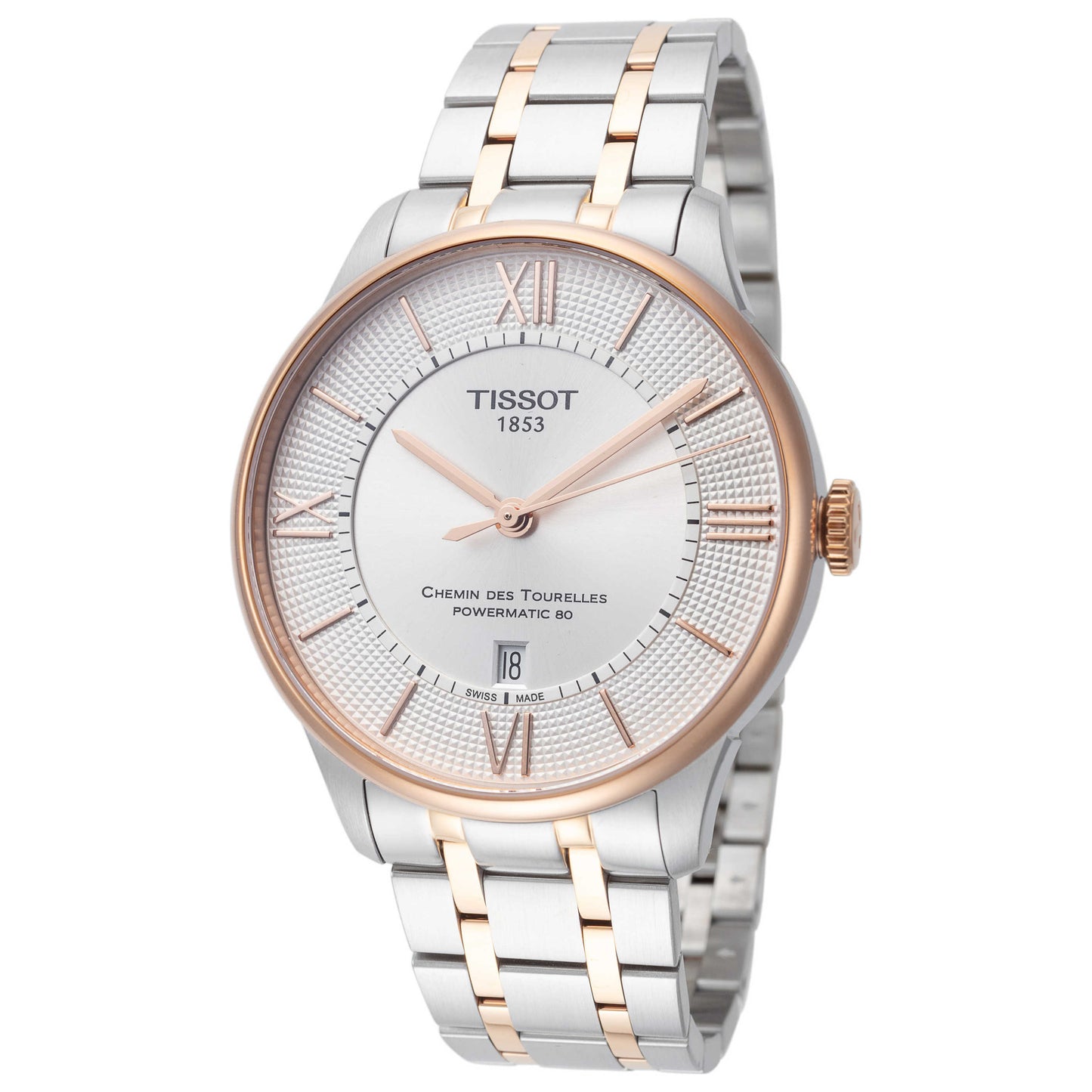 Front view of Tissot Chemin Des Tourelles Men's Automatic Watch T0994072203802