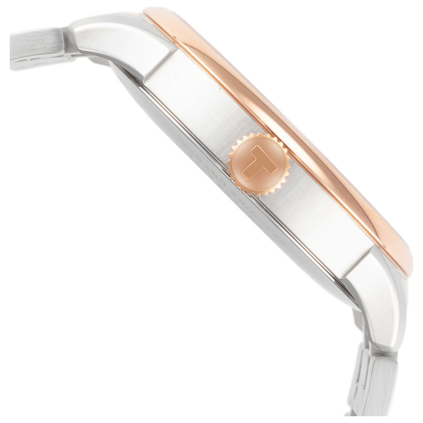 Right view of Tissot Chemin Des Tourelles Men's Automatic Watch T0994072203802