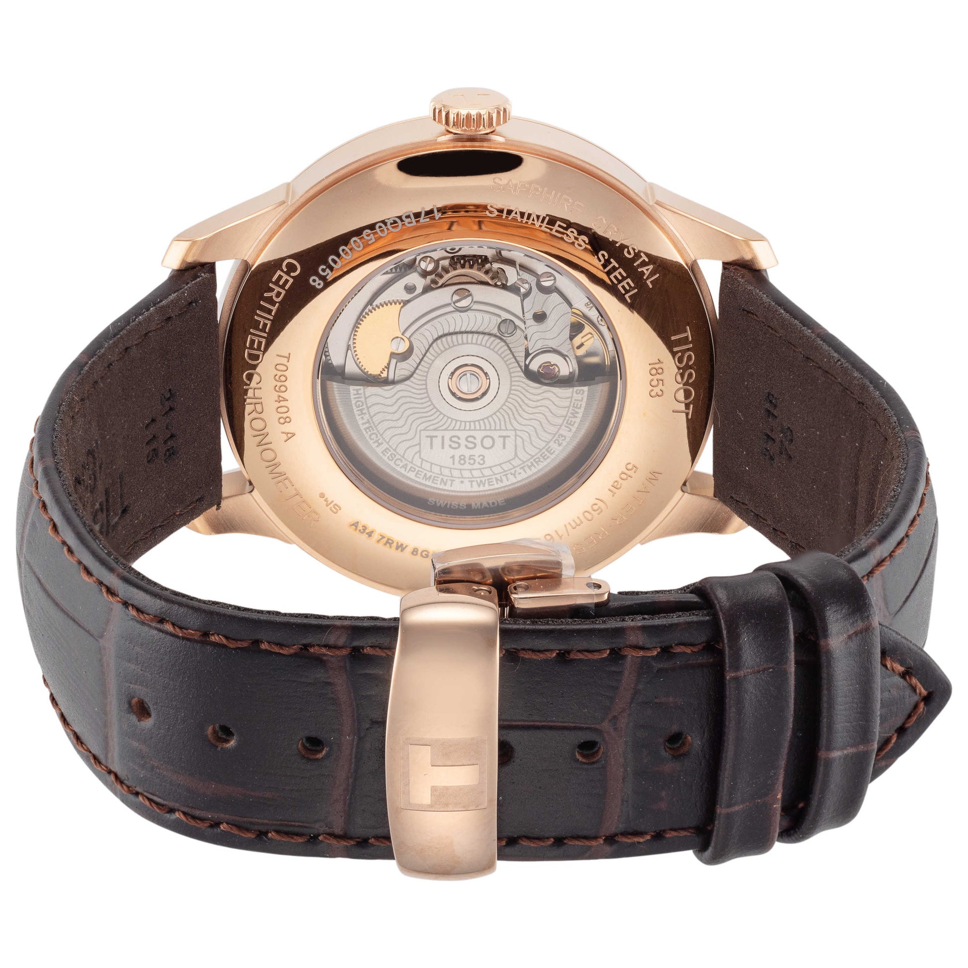 Back view of Tissot T-Classic Men's Automatic Watch T0994083603800
