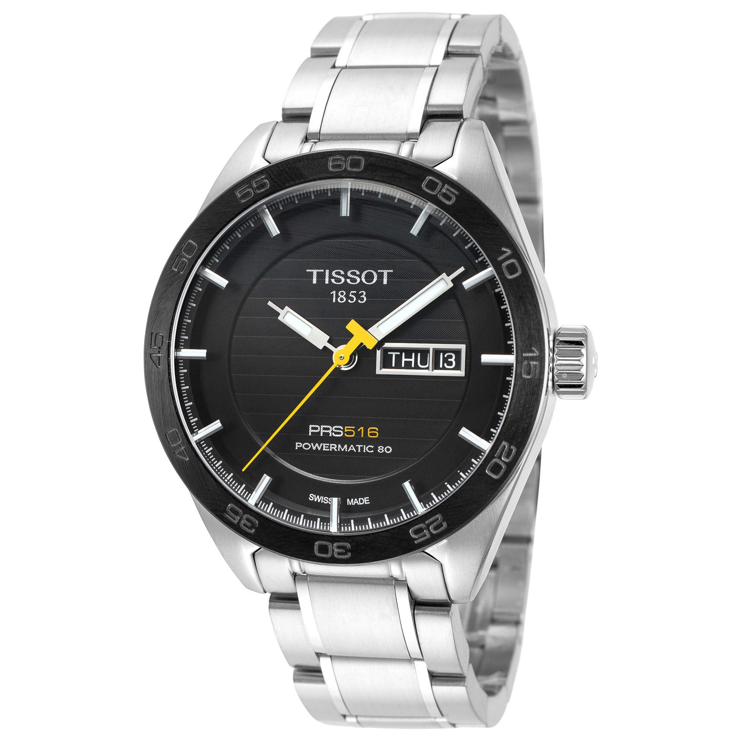 Front view of Tissot PRS 516 Men's Automatic Watch T1004301105100