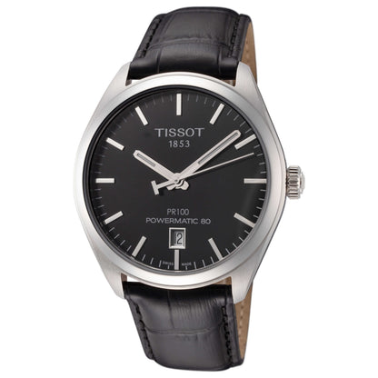 Front view of Tissot PR 100 Men's Automatic Watch T1014071605100