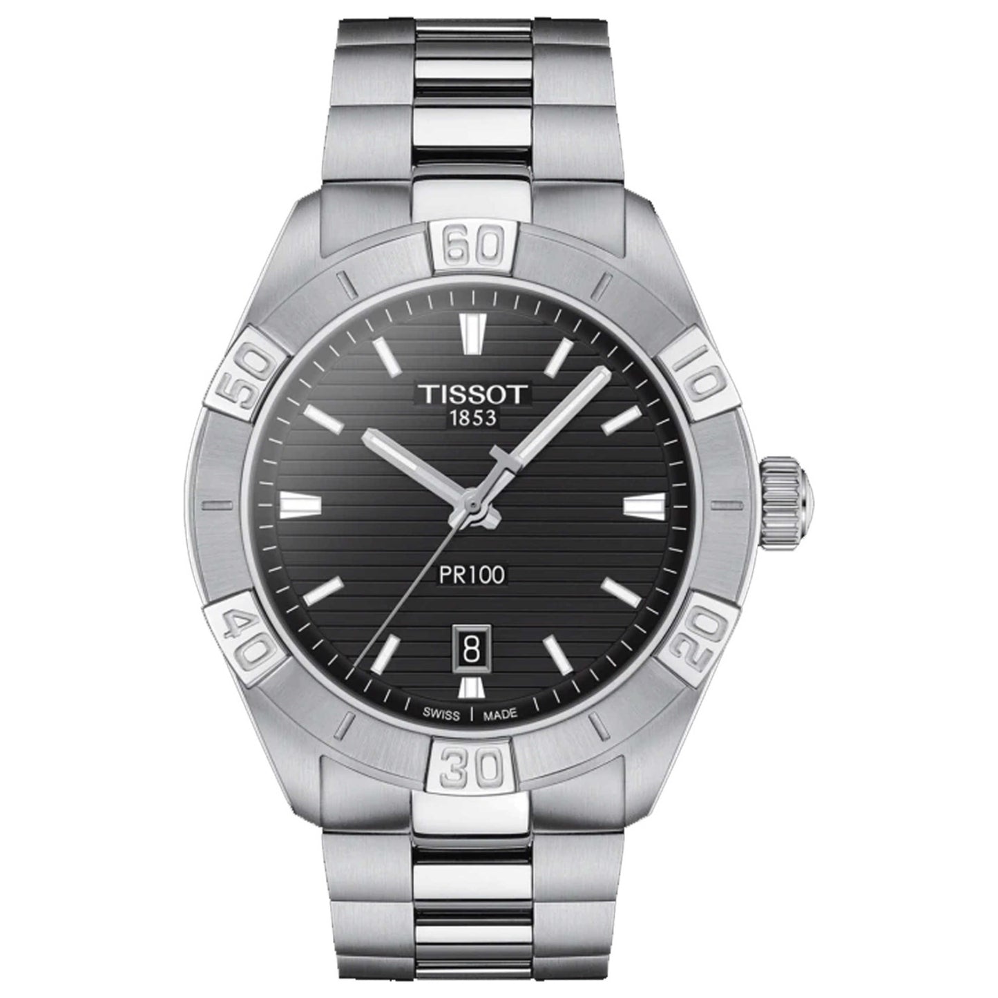 Front view of Tissot PR 100 Men's Quartz Watch T1016101105100