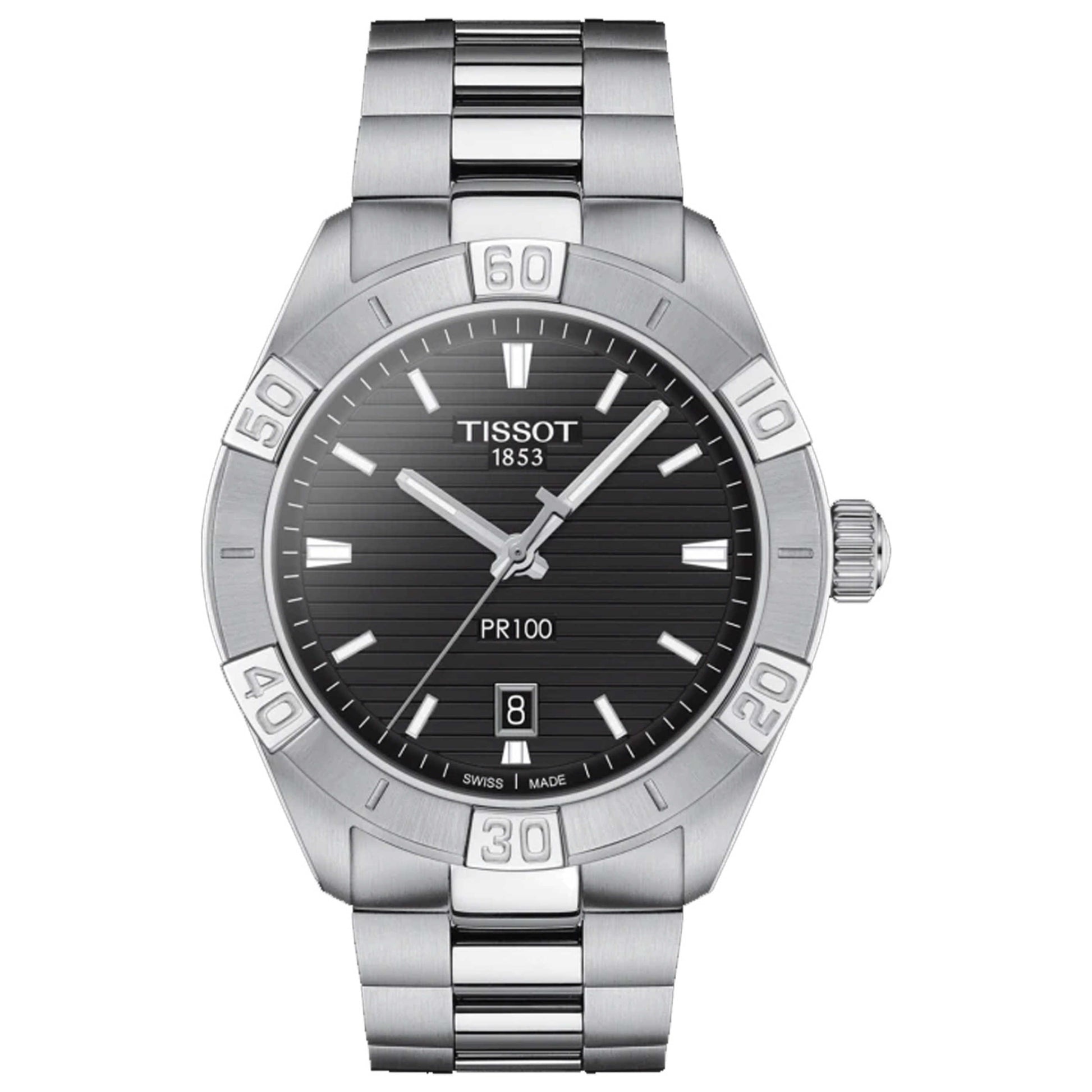 Front view of Tissot PR 100 Men's Quartz Watch T1016101105100