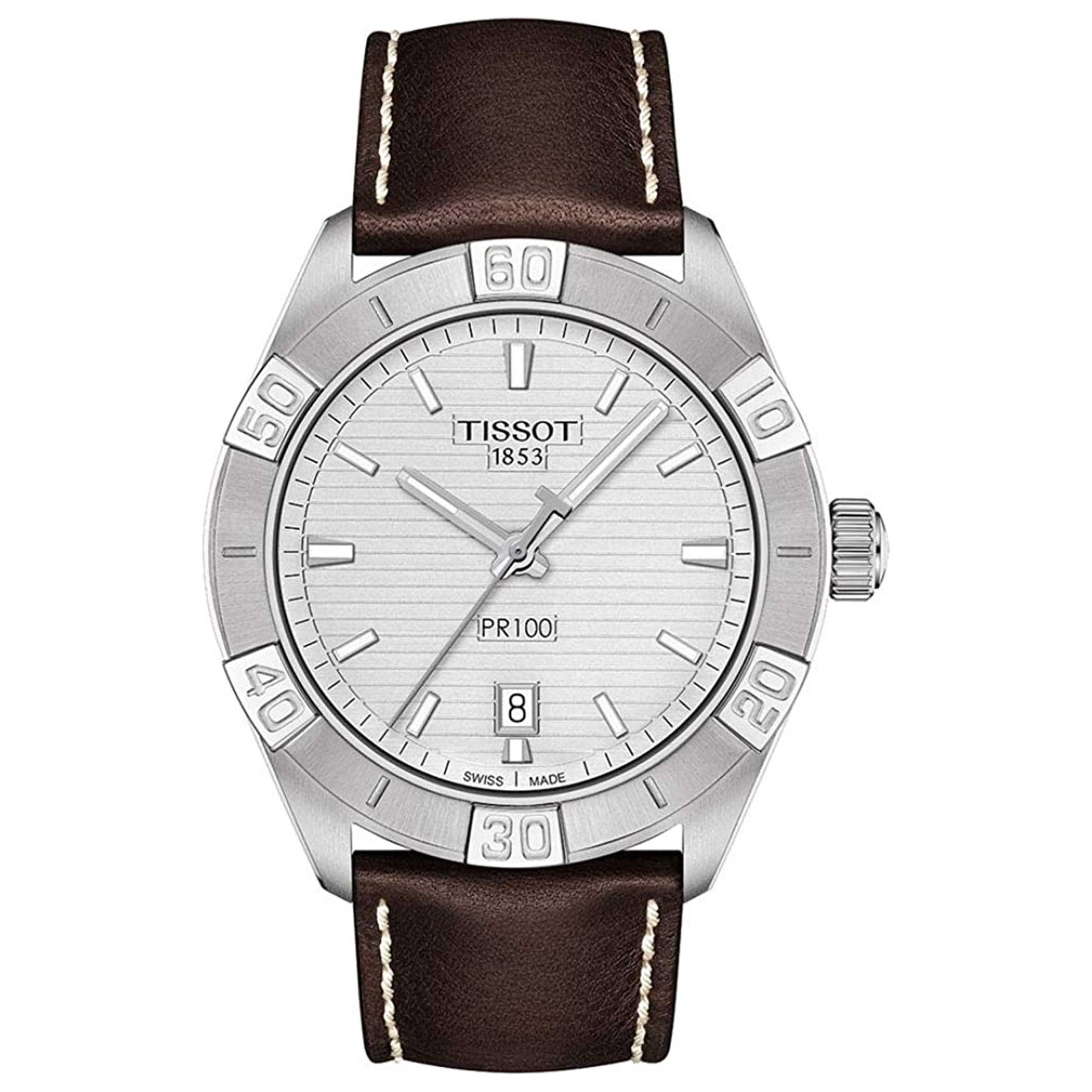 Front view of Tissot PR 100 Men's Quartz Watch T1016101603100