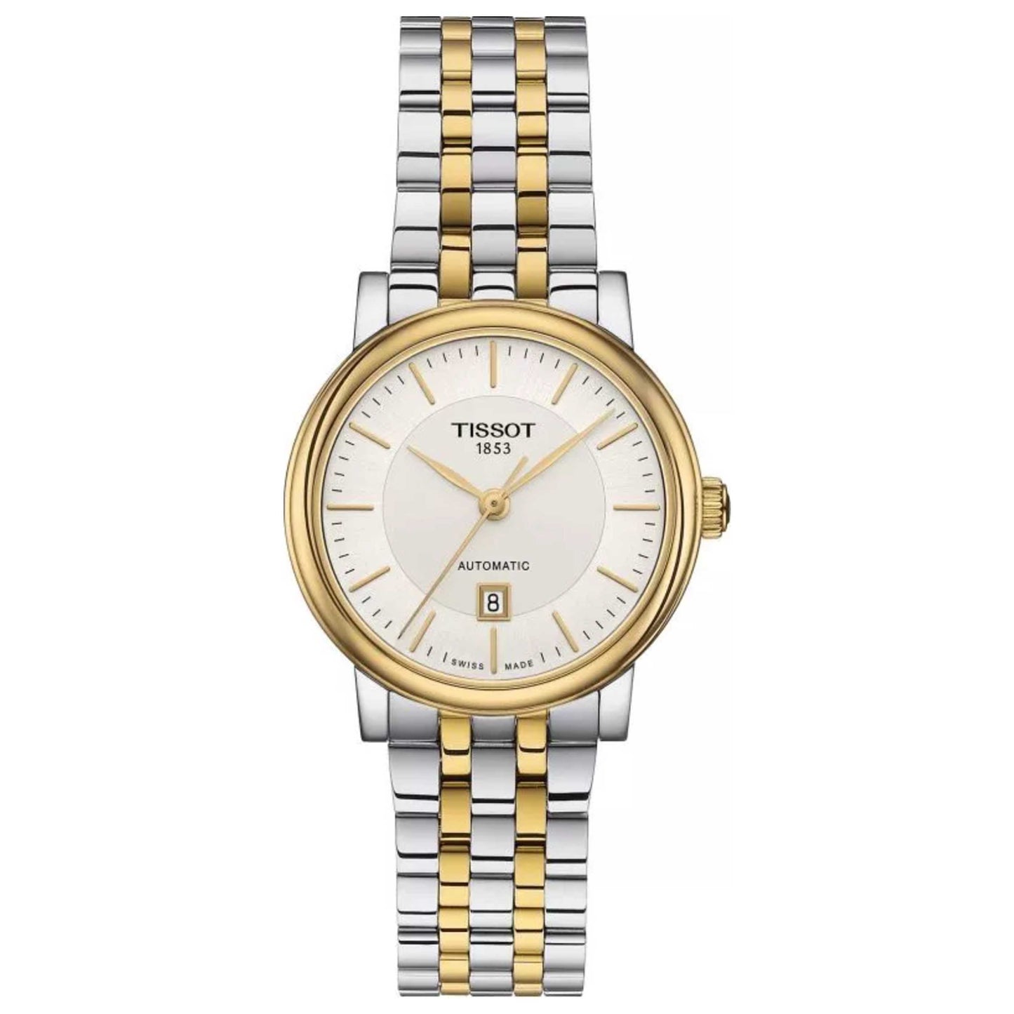 Front view of Tissot Carson Women's Automatic Watch T1222072203100