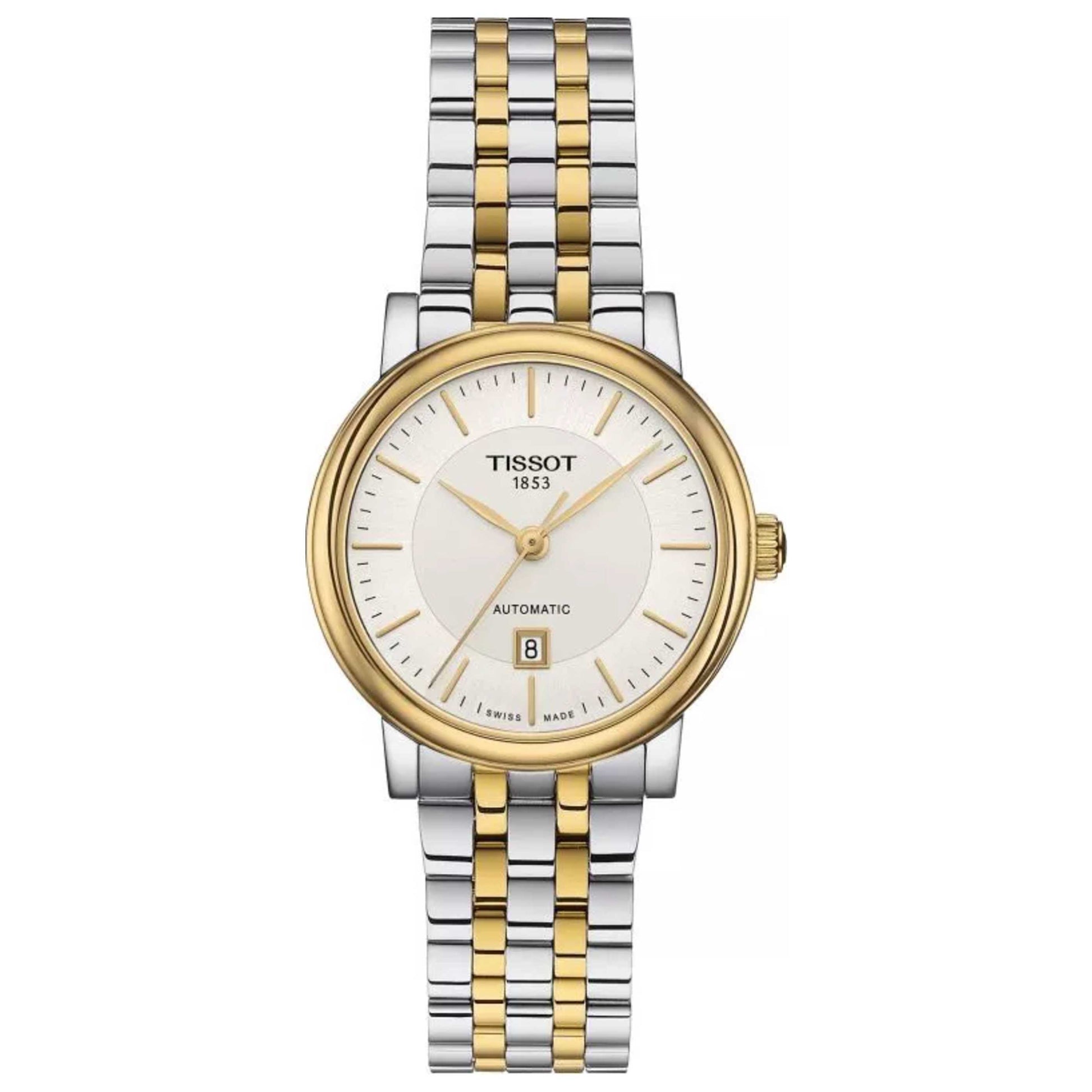 Front view of Tissot Carson Women's Automatic Watch T1222072203100