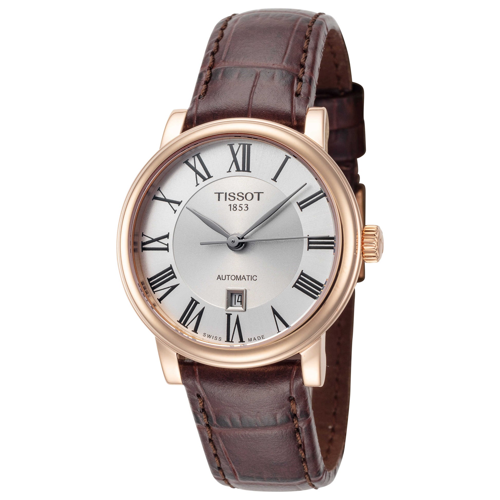 Front view of Tissot T-Classic Women's Automatic Watch T1222073603300