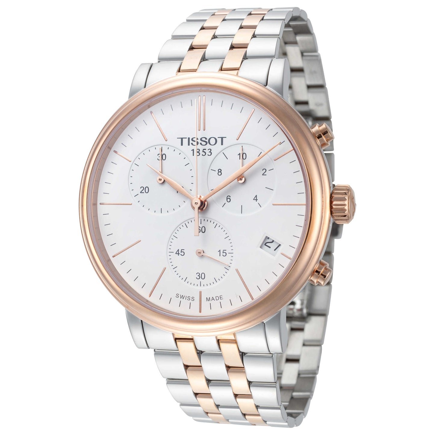 Front view of Tissot Carson Premium Men's Quartz Watch T1224172201100