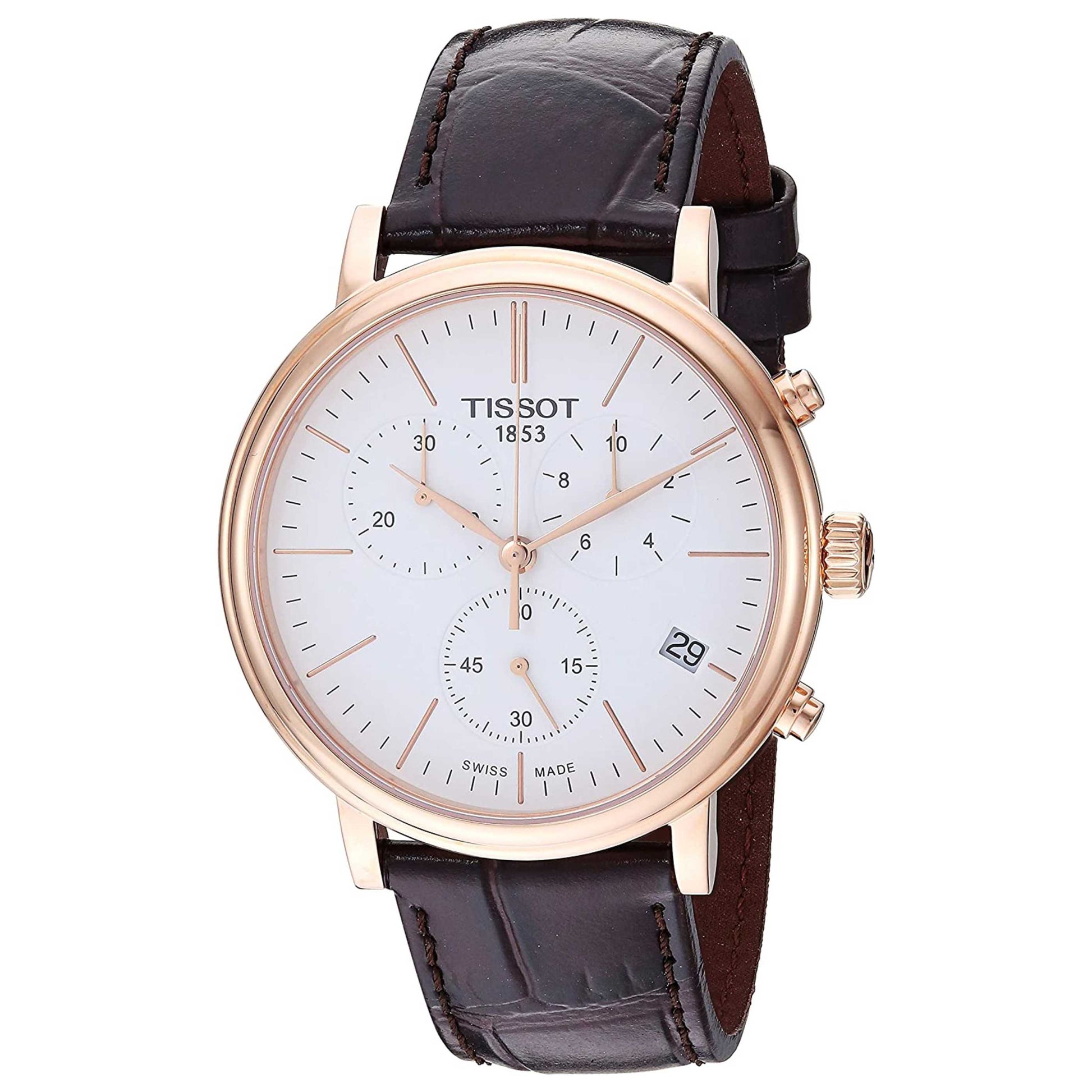 Front view of Tissot Carson Premium Men's Quartz Watch T1224173601100
