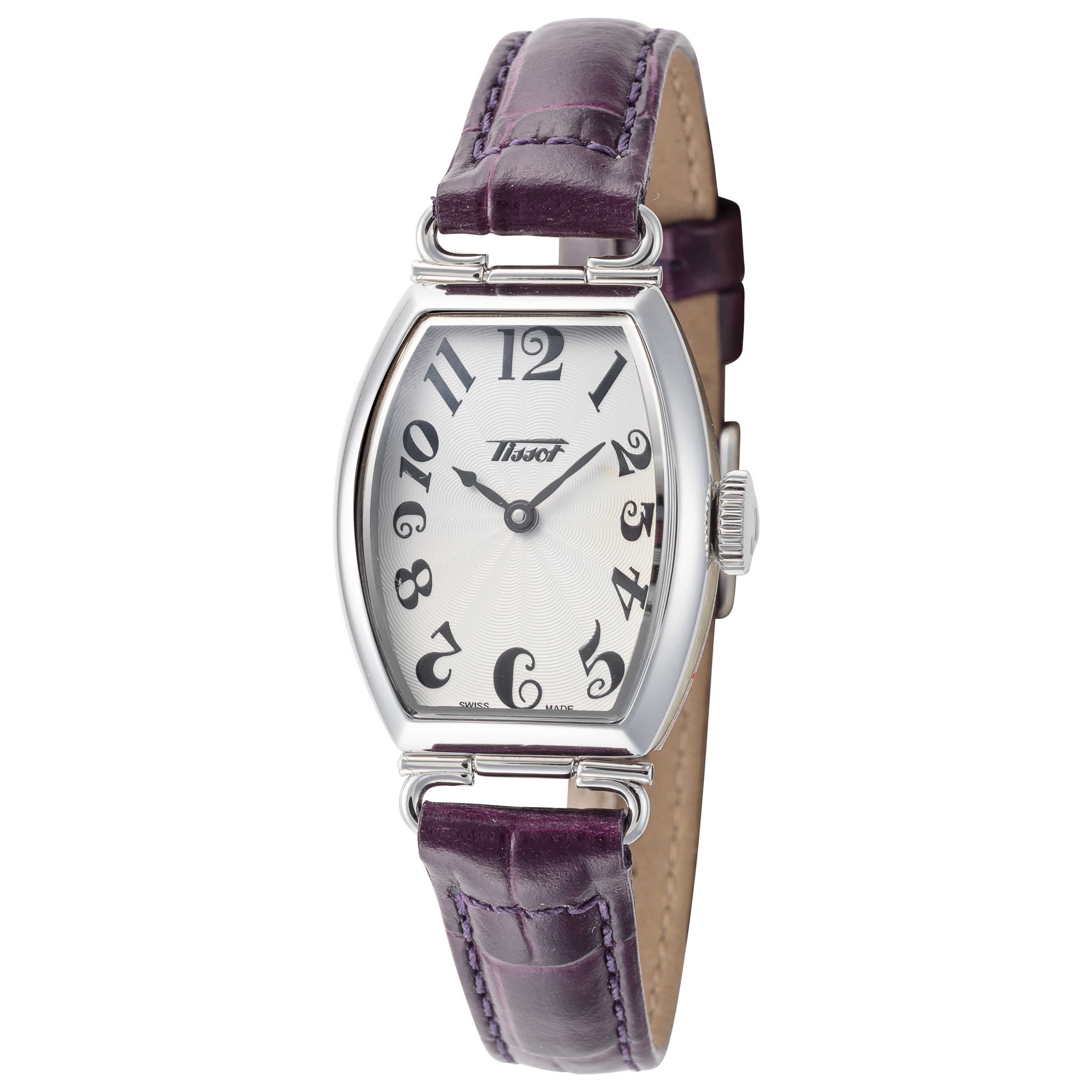 アナログ腕時計 TISSOT Heritage Hand Wind Silver Dial Ladies Watch Tissot Heritage Hand Wind White Dial Unisex Watch T128