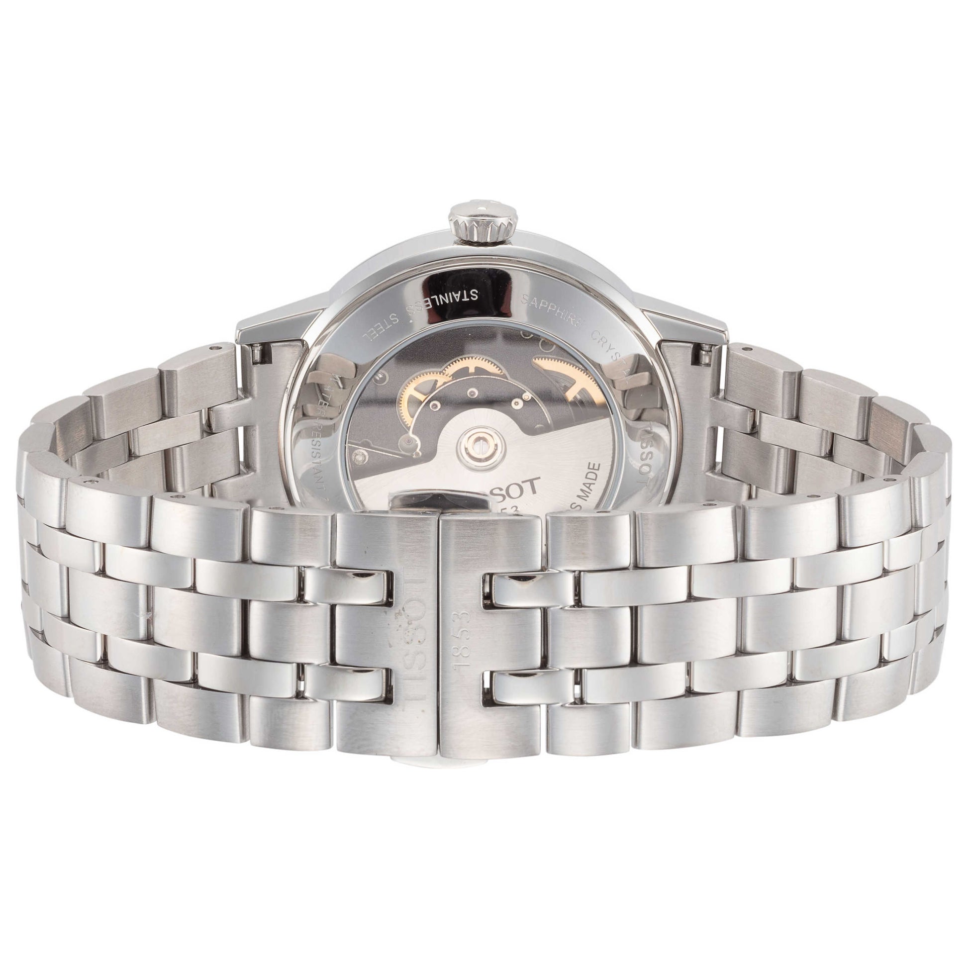 Back view of Tissot Classic Men's Automatic Watch T1294071103100