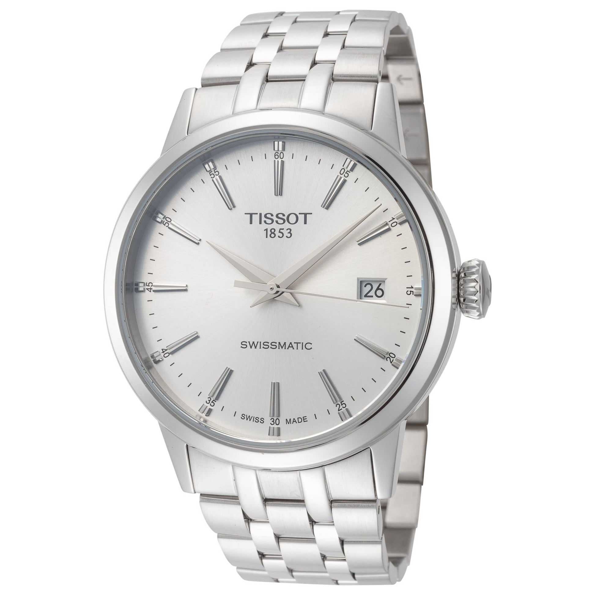 Front view of Tissot Classic Men's Automatic Watch T1294071103100