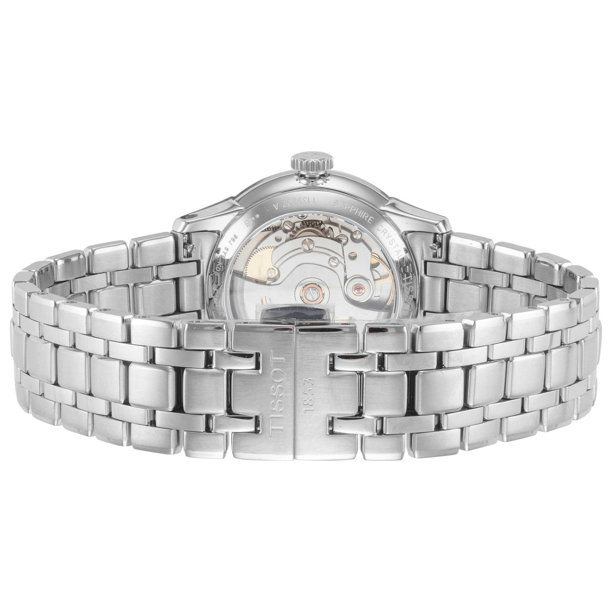 Back view of Tissot Chemin des Tourelles Women's Automatic Watch T1392071104800