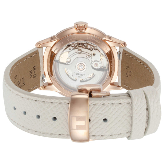 Back view of Tissot Chemin des Tourelles Women's Automatic Watch T1392073603100