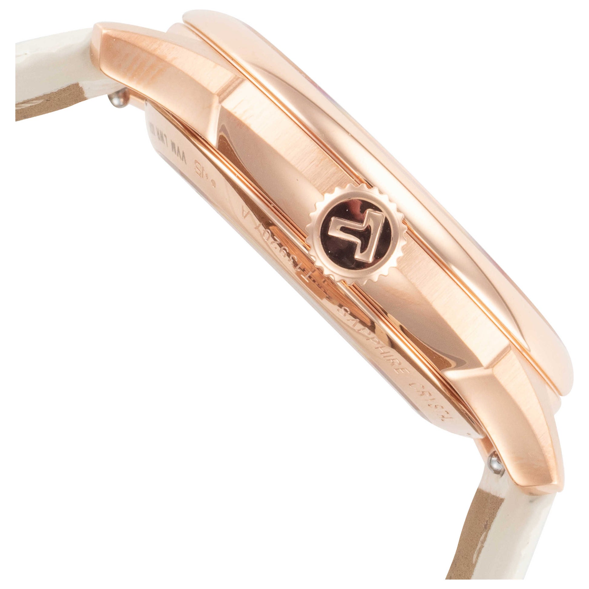 Right view of Tissot Chemin des Tourelles Women's Automatic Watch T1392073603100